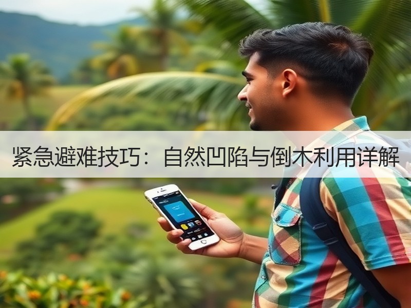 紧急避难技巧：自然凹陷与倒木利用详解
