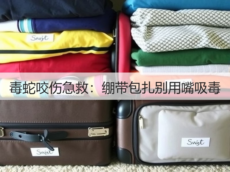 毒蛇咬伤急救：绷带包扎别用嘴吸毒