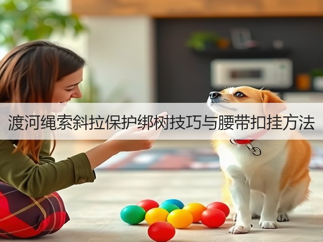 渡河绳索斜拉保护绑树技巧与腰带扣挂方法(图2)