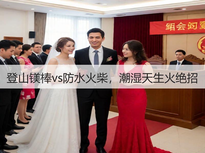 登山镁棒vs防水火柴，潮湿天生火绝招