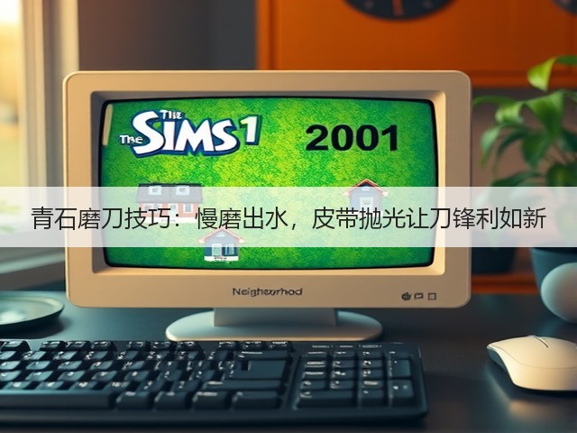 青石磨刀技巧：慢磨出水，皮带抛光让刀锋利如新(图3)
