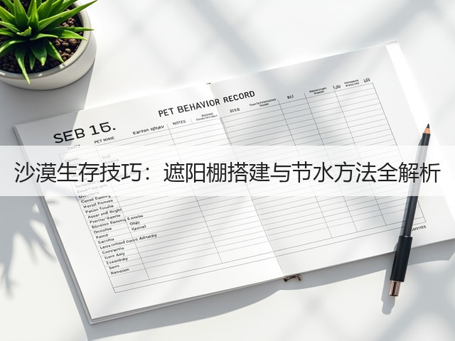 沙漠生存技巧：遮阳棚搭建与节水方法全解析(图1)