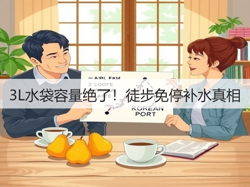 3L水袋容量绝了！徒步免停补水真相