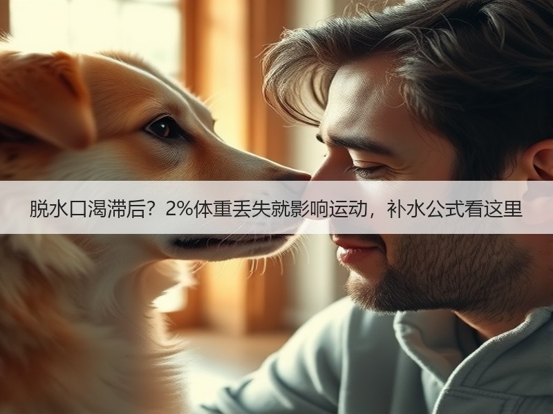 脱水口渴滞后？2%体重丢失就影响运动，补水公式看这里