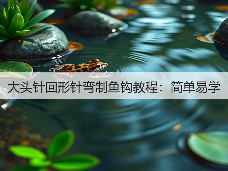 大头针回形针弯制鱼钩教程：简单易学