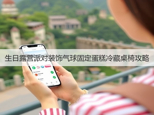 生日露营派对装饰气球固定蛋糕冷藏桌椅攻略(图5)