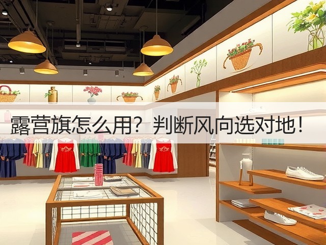 露营旗怎么用？判断风向选对地！(图3)