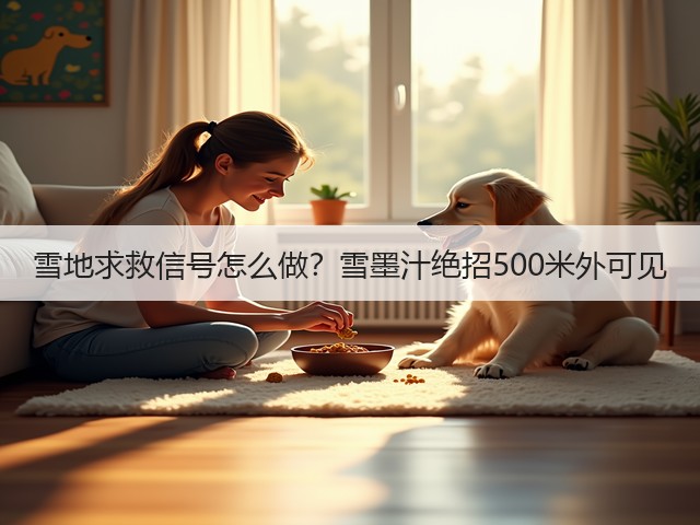 雪地求救信号怎么做？雪墨汁绝招500米外可见(图1)