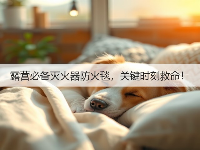 露营必备灭火器防火毯，关键时刻救命！(图1)