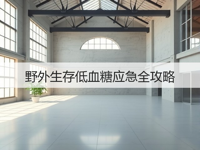 野外生存低血糖应急全攻略(图2)