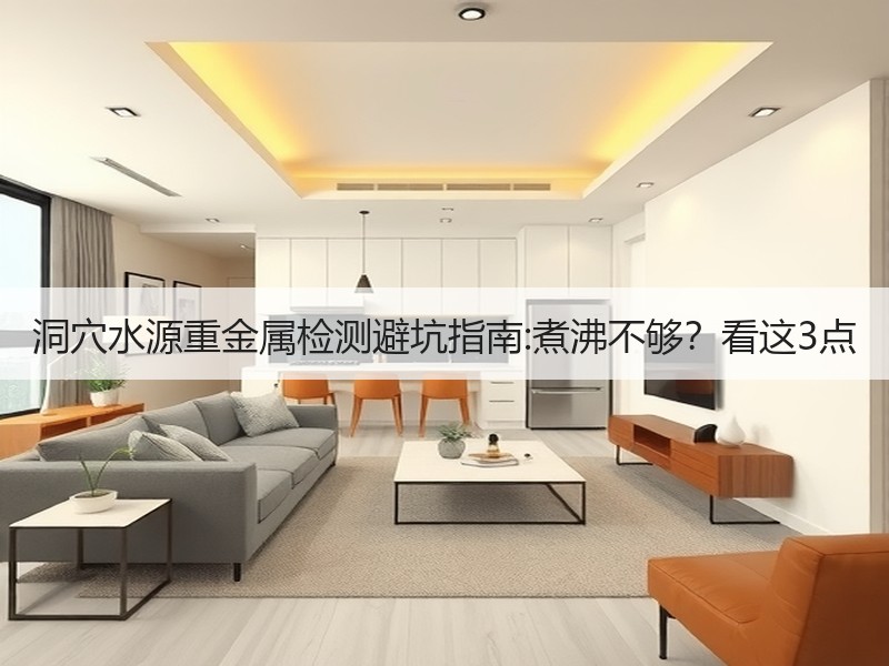 洞穴水源重金属检测避坑指南:煮沸不够？看这3点