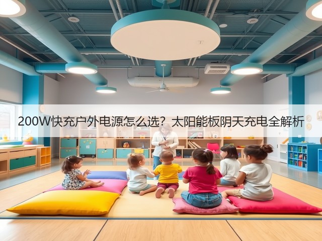 200W快充户外电源怎么选？太阳能板阴天充电全解析(图3)