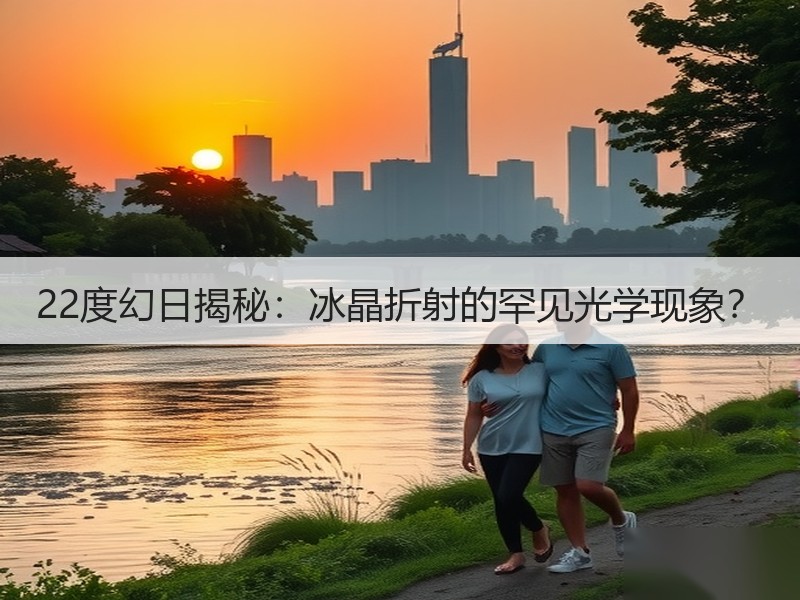 22度幻日揭秘：冰晶折射的罕见光学现象？