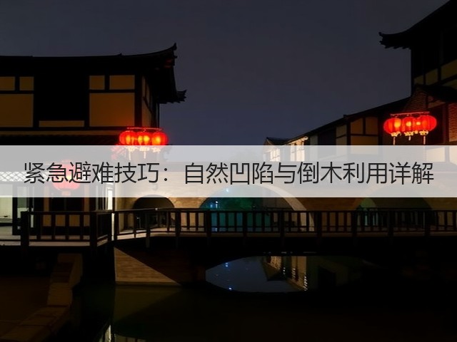 紧急避难技巧：自然凹陷与倒木利用详解(图1)