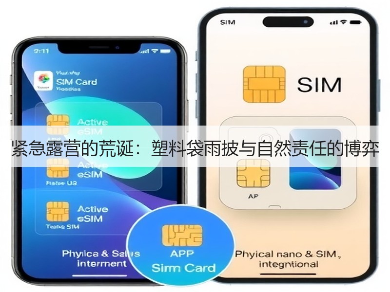 紧急露营的荒诞：塑料袋雨披与自然责任的博弈