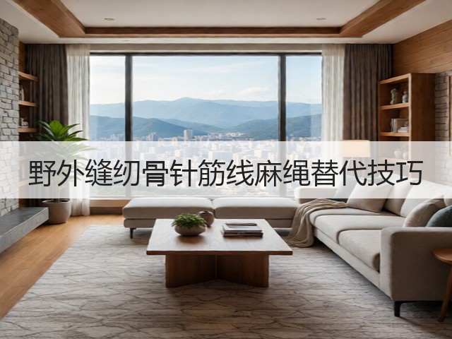 野外缝纫骨针筋线麻绳替代技巧(图3)