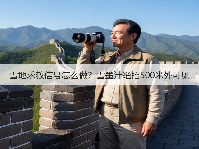 雪地求救信号怎么做？雪墨汁绝招500米外可见(图3)