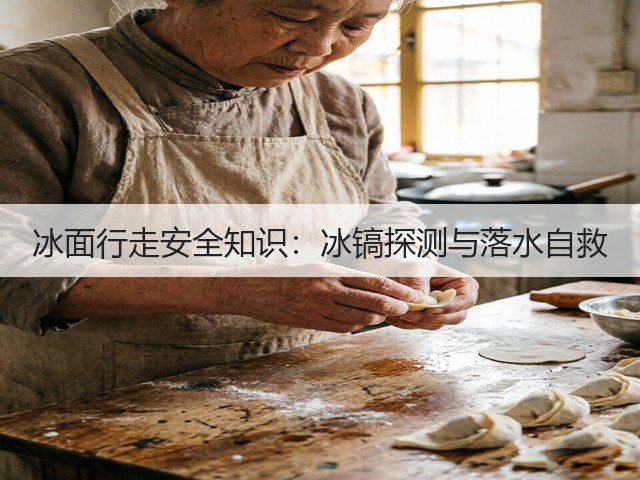 冰面行走安全知识：冰镐探测与落水自救(图3)