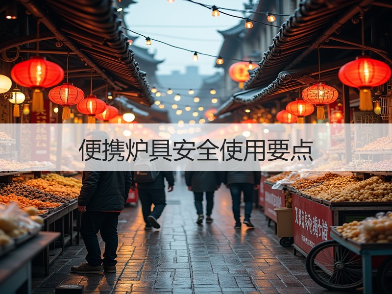 便携炉具安全使用要点