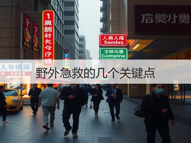 野外急救的几个关键点(图1)