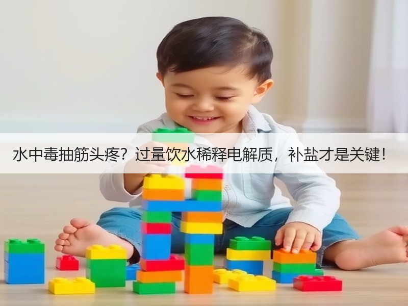 水中毒抽筋头疼？过量饮水稀释电解质，补盐才是关键！