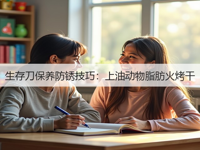 生存刀保养防锈技巧：上油动物脂肪火烤干(图3)