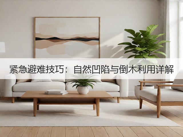 紧急避难技巧：自然凹陷与倒木利用详解(图2)