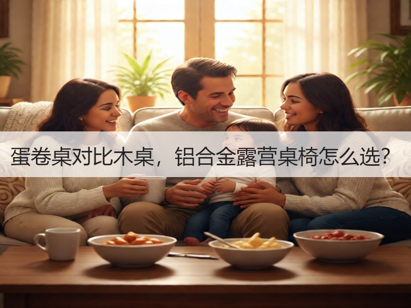 蛋卷桌对比木桌，铝合金露营桌椅怎么选？