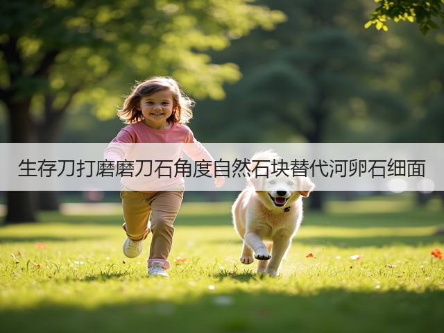 生存刀打磨磨刀石角度自然石块替代河卵石细面(图2)