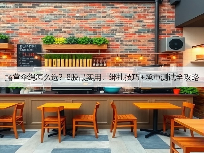 露营伞绳怎么选？8股最实用，绑扎技巧+承重测试全攻略