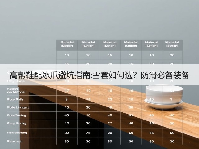 高帮鞋配冰爪避坑指南:雪套如何选？防滑必备装备(图5)