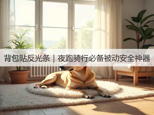 背包贴反光条｜夜跑骑行必备被动安全神器(图2)
