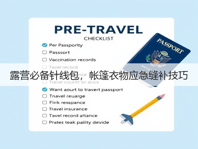 露营必备针线包，帐篷衣物应急缝补技巧(图4)