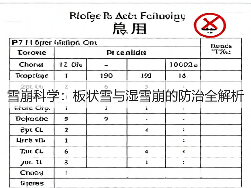 雪崩科学：板状雪与湿雪崩的防治全解析