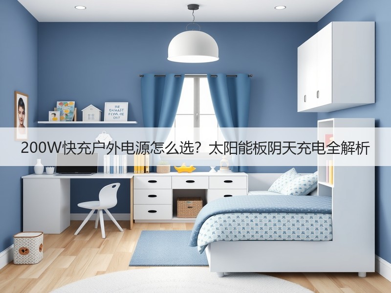 200W快充户外电源怎么选？太阳能板阴天充电全解析