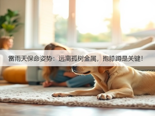 雷雨天保命姿势：远离孤树金属，抱膝蹲是关键！(图3)