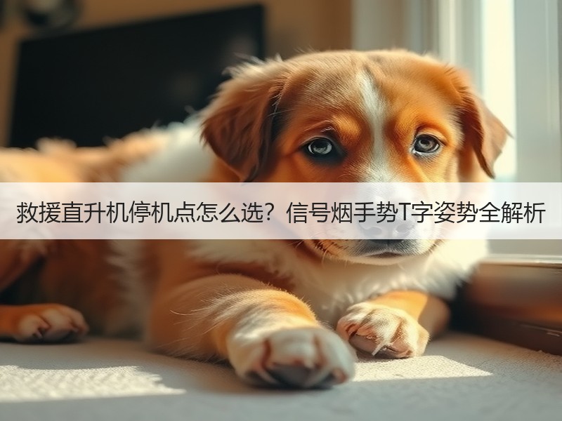 救援直升机停机点怎么选？信号烟手势T字姿势全解析