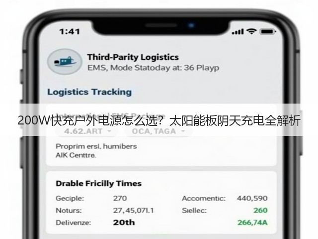 200W快充户外电源怎么选？太阳能板阴天充电全解析(图1)