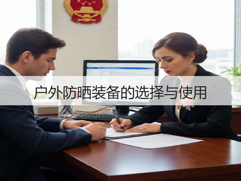 户外防晒装备的选择与使用