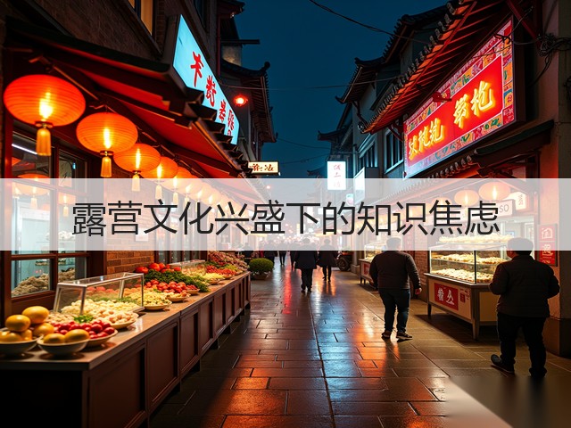 露营文化兴盛下的知识焦虑(图1)