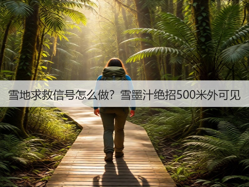 雪地求救信号怎么做？雪墨汁绝招500米外可见