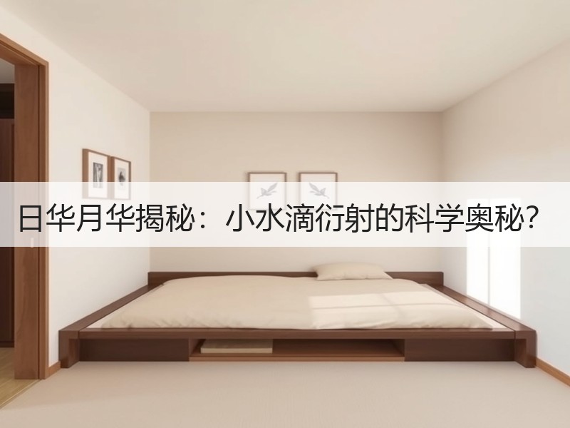 日华月华揭秘：小水滴衍射的科学奥秘？