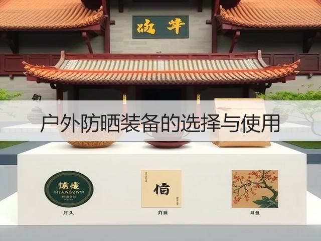 户外防晒装备的选择与使用(图2)
