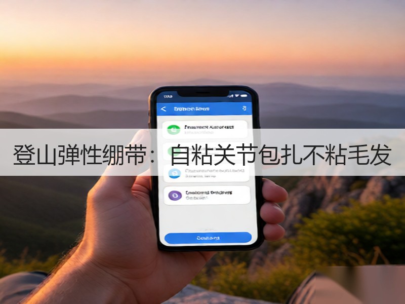 登山弹性绷带：自粘关节包扎不粘毛发