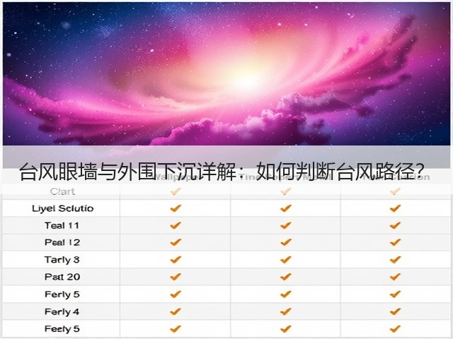 台风眼墙与外围下沉详解：如何判断台风路径？(图1)