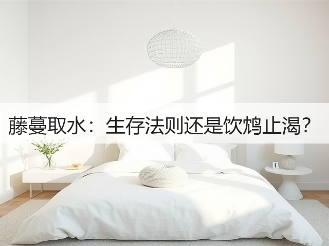 藤蔓取水：生存法则还是饮鸩止渴？(图2)