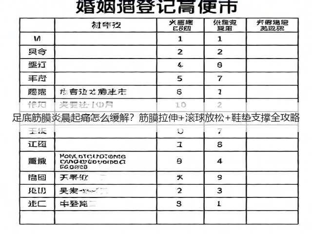 足底筋膜炎晨起痛怎么缓解?筋膜拉伸+滚球放松+鞋垫支撑全攻略(图2) 足底筋膜炎晨起痛怎么缓解?筋膜拉伸+滚球放松+鞋垫支撑全攻略(图2)