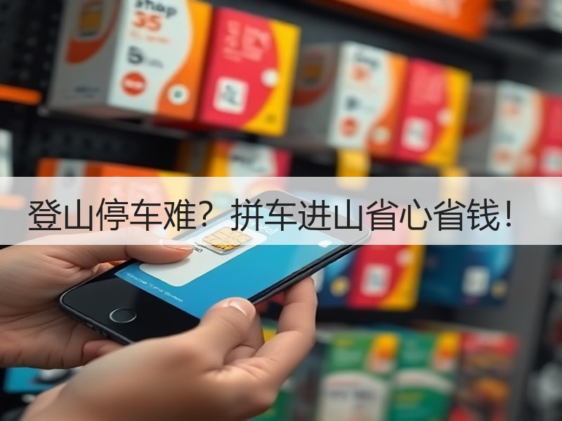 登山停车难？拼车进山省心省钱！