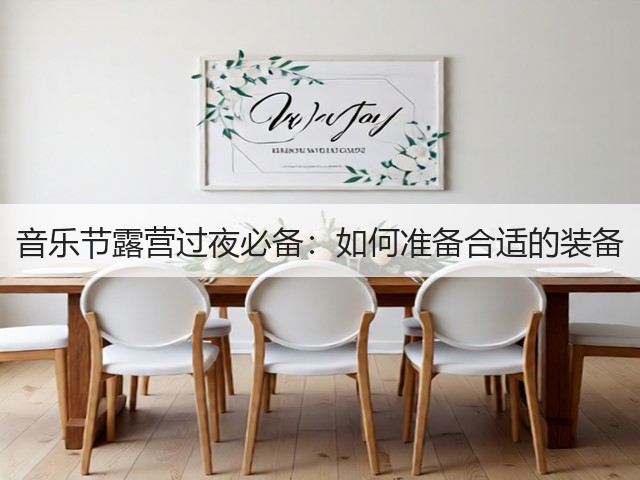 音乐节露营过夜必备：如何准备合适的装备(图3)