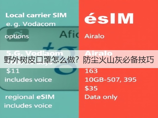 野外树皮口罩怎么做？防尘火山灰必备技巧(图3)